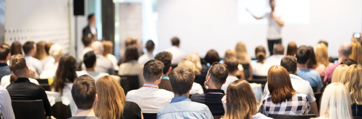 people attending seminar